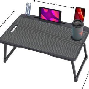 SOLIEUM Study Table and Laptop Table Wood Portable Lapt...