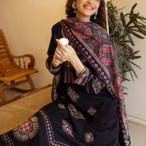 Indo Era Women Viscose Rayon Kurta Palazzo Dupatta Set