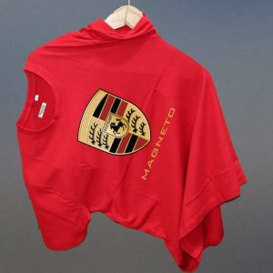 Magneto Men Printed Round Neck Pure Cotton Red T-Shirt