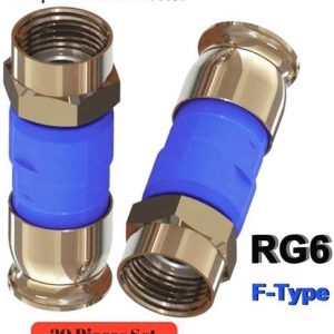 BALRAMA 20pcs Rg6 Compression F Type Straight STB Dish ...
