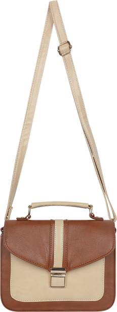 Pramadda Pure Luxury Tan Women Sling Bag Stylish Mobile Leather Sling Bag Fo...