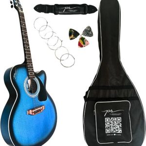 P S Signature Blue Matte Acoustic Guitar Tonewood Rosew...