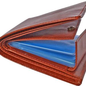 SunShopping Men Brown Artificial Leather Wallet - Mini