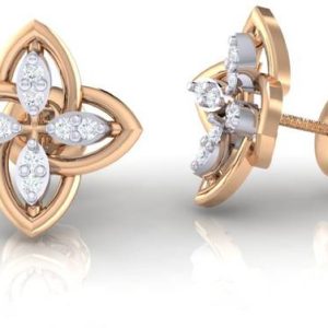Diamtrendz Jewels BIS Hallmarked Rose Gold 14kt Cubic Z...