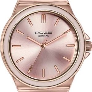 SONATA Sonata drop 5 from Poze Quartz Pink Dial Women's Watch ...