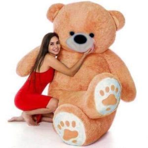 RIYASAT stuffed toy 3 Feet Cute Brown & Heart Teddy Bea...