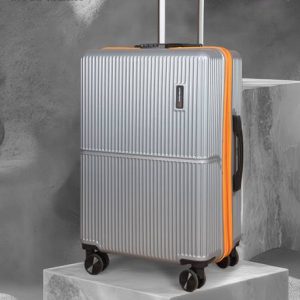 MOVE-MEANT Small Cabin Suitcase (55 cm) 8 Wheels - Number Lock Pol...