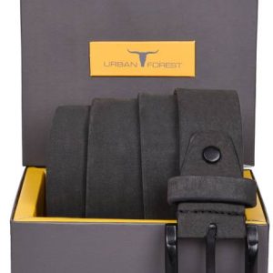 URBAN FOREST Men Casual Grey Genuine Leather Belt