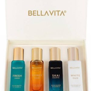 BELLAVITA Luxury Unisex Perfume Gift Set - 4x20 ML Eau ...