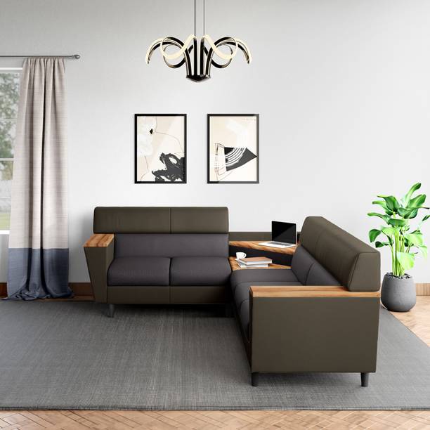 Godrej Interio Vertex Leatherette 5 Seater Sofa