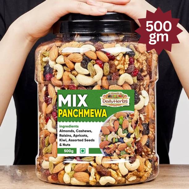 DAILYHERBS Mix Dry Fruit | PanchMewa Mix | 500gm | AA+ ...