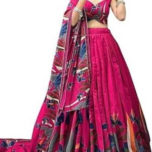 SILLYGUDY Printed Semi Stitched Lehenga Choli