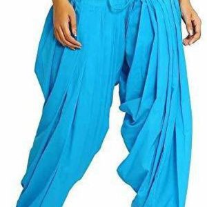 Prabha Creation Pure Cotton Solid Women ["Blue"] Salwar