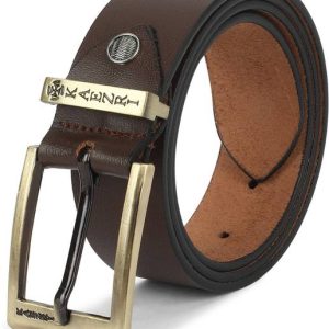 KAEZRI Men Brown Genuine Leather Belt