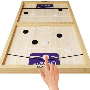 Clapjoy 2 in 1 Faster Finger Board Game, Sling Puck, Fa...