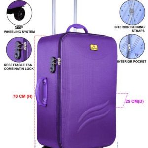 CITY BAG Medium Cabin Suitcase (61 inch) 2 Wheels - Medium Cabin...