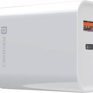 Portronics 20 W 3 A Wall Charger for Mobile