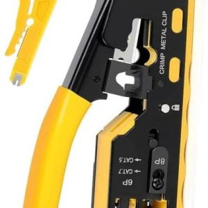 BALRAMA Pass Through Crimping Tool, Cat5/ Cat7 Multifun...