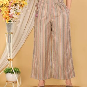 Gelyna Cotton Striped Patiala