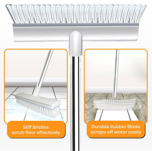 PBA ENTERPRISES 2 in 1 Cleaning Brush with Wiper & Scru...