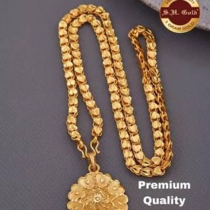 J S GOLD Gold-plated Plated Brass Chain