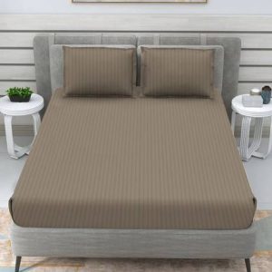 lacoza 400 TC Microfiber Double Striped Fitted (Elastic...