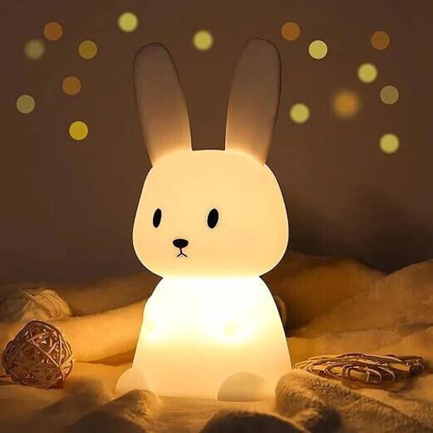 Refulgix Silicone Cute Bunny Night Light for Kids | LED...