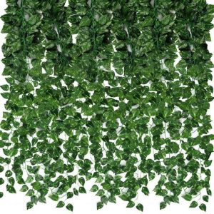 well art gallery Artificial Money Plants Wall Hanging C...