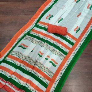 RISILA Graphic Print Bollywood Pure Silk Saree
