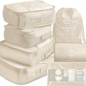 TILFIXER 7 Set Travel Organizer Bag Storage Bags for Tr...