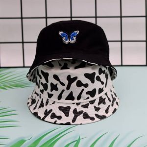 REFFER Unisex Reversible cotton Butterfly Embroidered f...