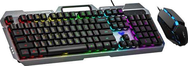 Aula F2023 Combo Wired USB Standard Gaming Keyboard Com...