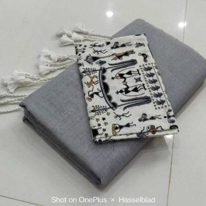 TARAMAACREATION Printed Tant Handloom Pure Cotton Saree
