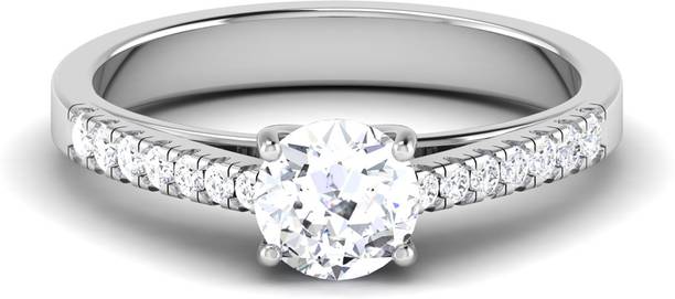 avsar R-3702 14kt Cubic Zirconia White Gold ring