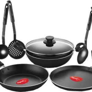 Pigeon PG RC NONSTICK MIO Gift Set 8 PCS- Black Non-Sti...