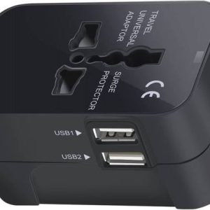 Nij Universal Travel Adapter with Dual USB Charger Port...