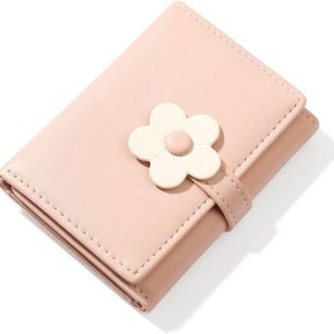 valerie Women Casual Pink Genuine Leather Wallet