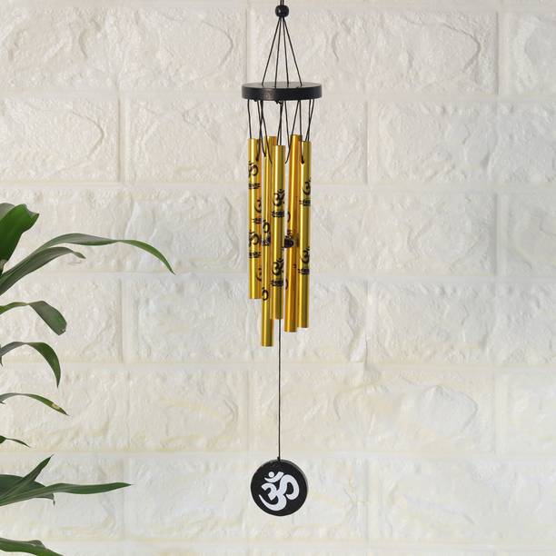 Ryme Vastu / Feng Shui Om Wind Chimes Metal Rods / Pipe...