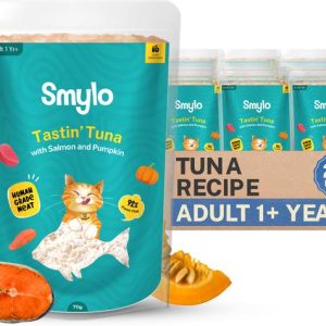 Smylo Natural Healthy Wet Cat Food (1+ yrs) Tuna, Salmo...