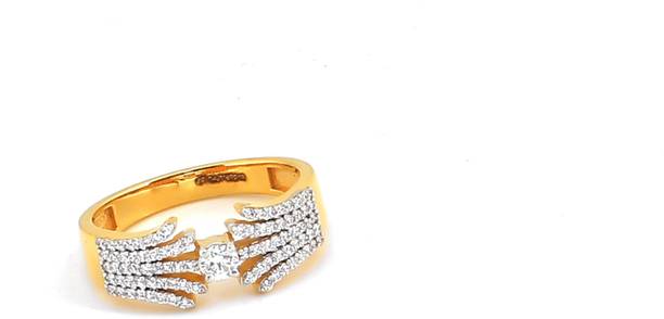 Bliss diamonds Solitaire with wings Ring 18kt Diamond Y...