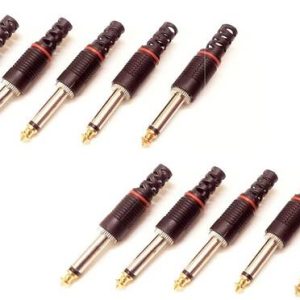 ERHIndia (Pack of 10 Pcs) 6.35 mm Stereo Male Pin Mic P...