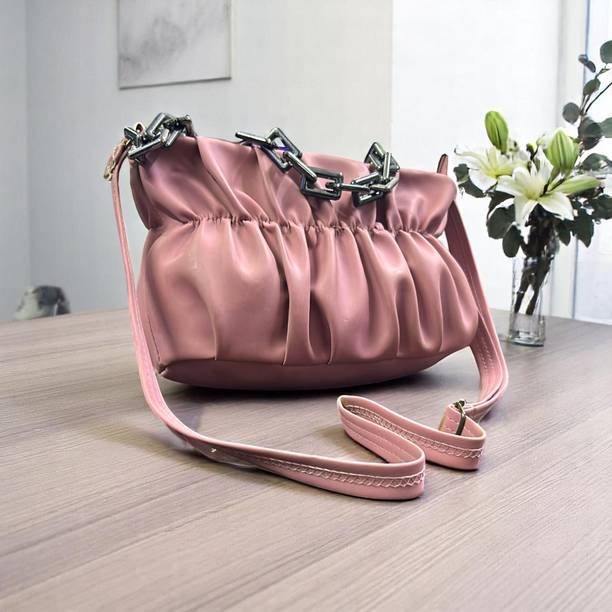 Bliss Pink Women Sling Bag Graceful PU leather Stylish Women ...