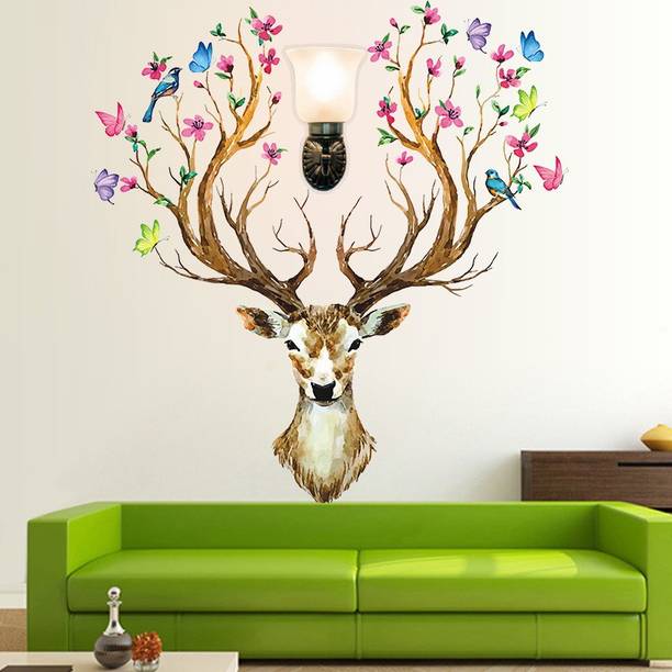 WALL STICKS Deer - Horns - Tree - Flowers – Butterfly -...