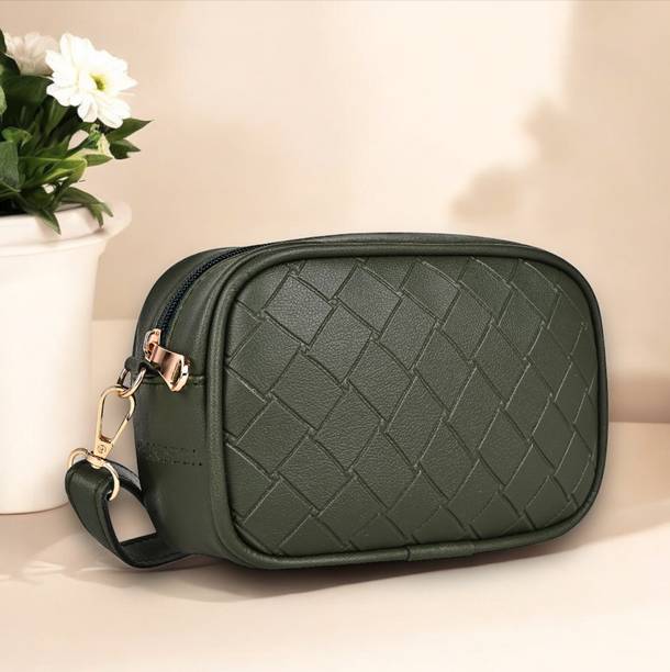 Pramadda Pure Luxury Green Women Sling Bag Gorgeous Cuboid Sling Crossbody S...