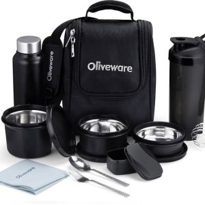 Oliveware Teso Fuel Meal Combo Lunch box Set 6 Containe...