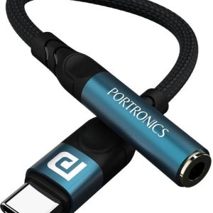 Portronics Black iKonnect C Pro Type C to 3.5 mm Audio ...