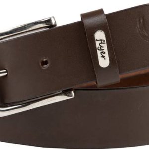 FLYER Men Formal, Casual, Evening, Party Brown Genuine Leathe...