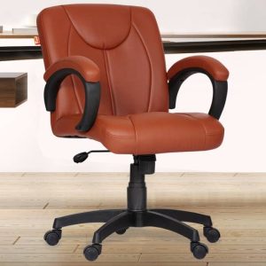 Da URBAN Deaver Tan Revolving | Mid Back | Ergonomic | ...