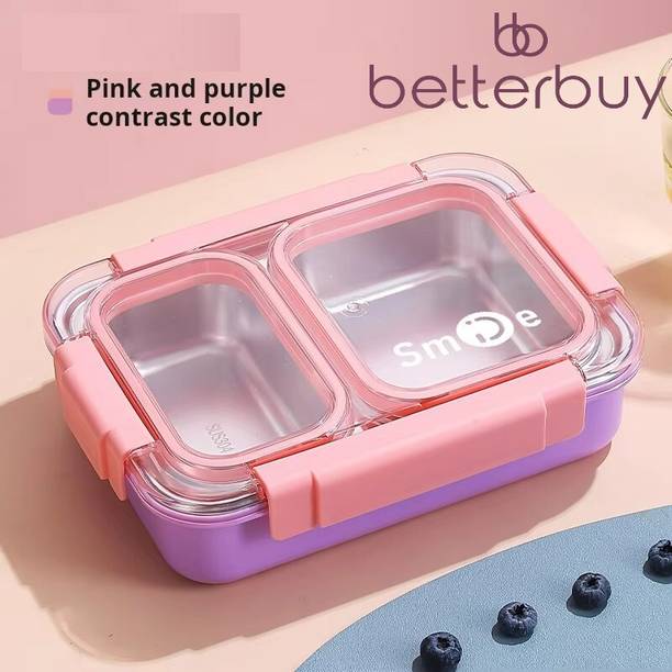 Better Buy Dual color 100% Leak-proof Bento 2 Container...