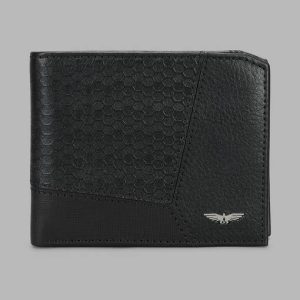 PARK AVENUE Men Black Genuine Leather Wallet